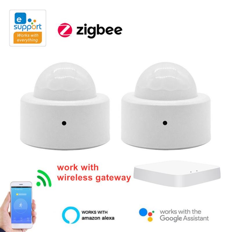 Ewelink ZigBee 3.0 PIR Motion Sensor Wireless Infrared Security Detector Burglar Alarm Sensor Remote Control for Alexa/Google