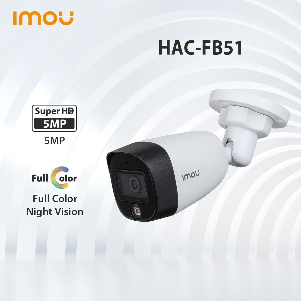 dahua imou HAC-FB21F HAC-FB51F 5MP HDCVI Camera Mini Waterproof Surveillance Video Recorder Night Vision Outdoor Camera