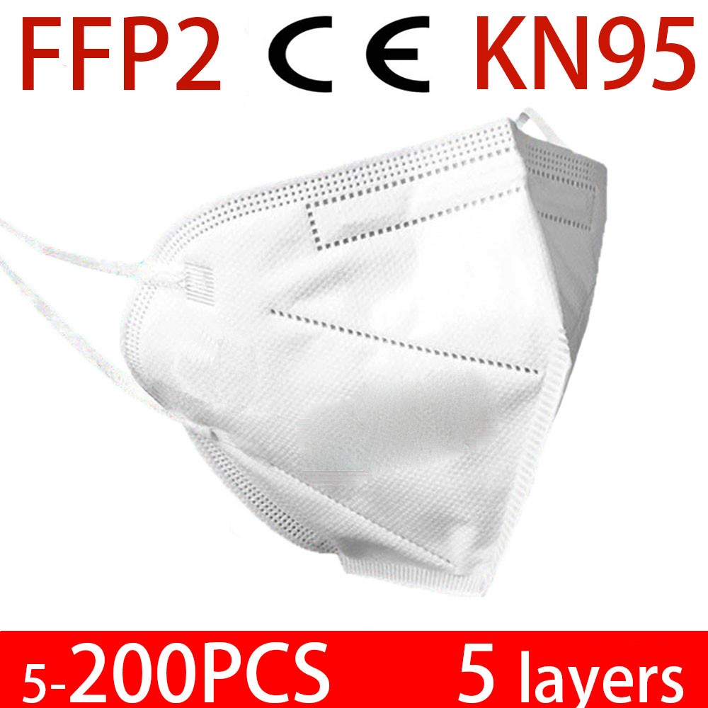 5-200 FFP2 face masks flu mask face masks KN95 filtration maske dust protection mouth mask ffp2mascarillas