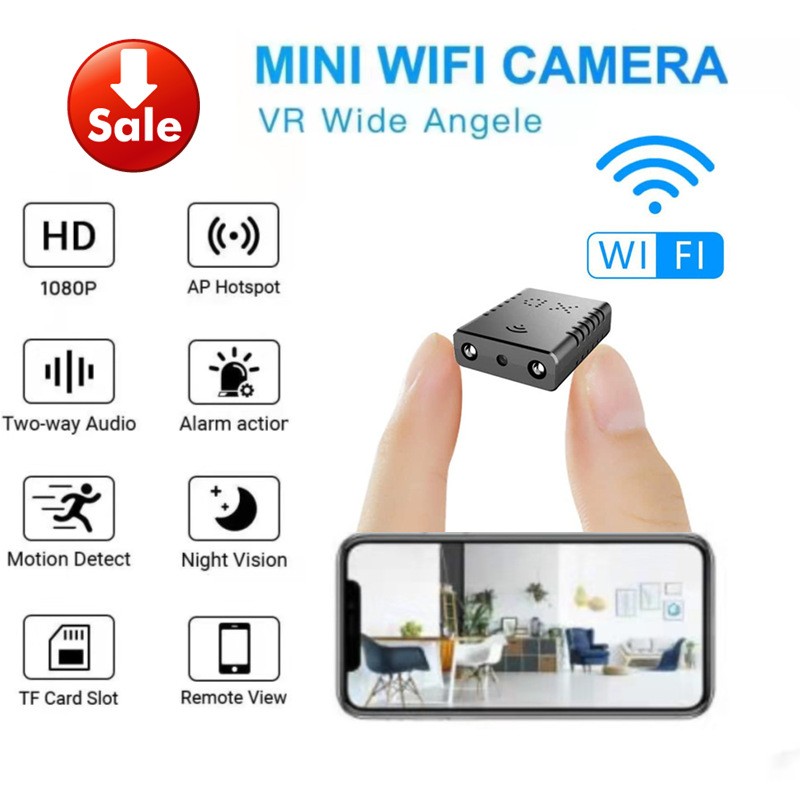 Smallest HD 1080P WiFi XD Mini Camcorder Night Vision Micro HD Camera Motion Detection DV Security Camera DVR Support Hidden TF