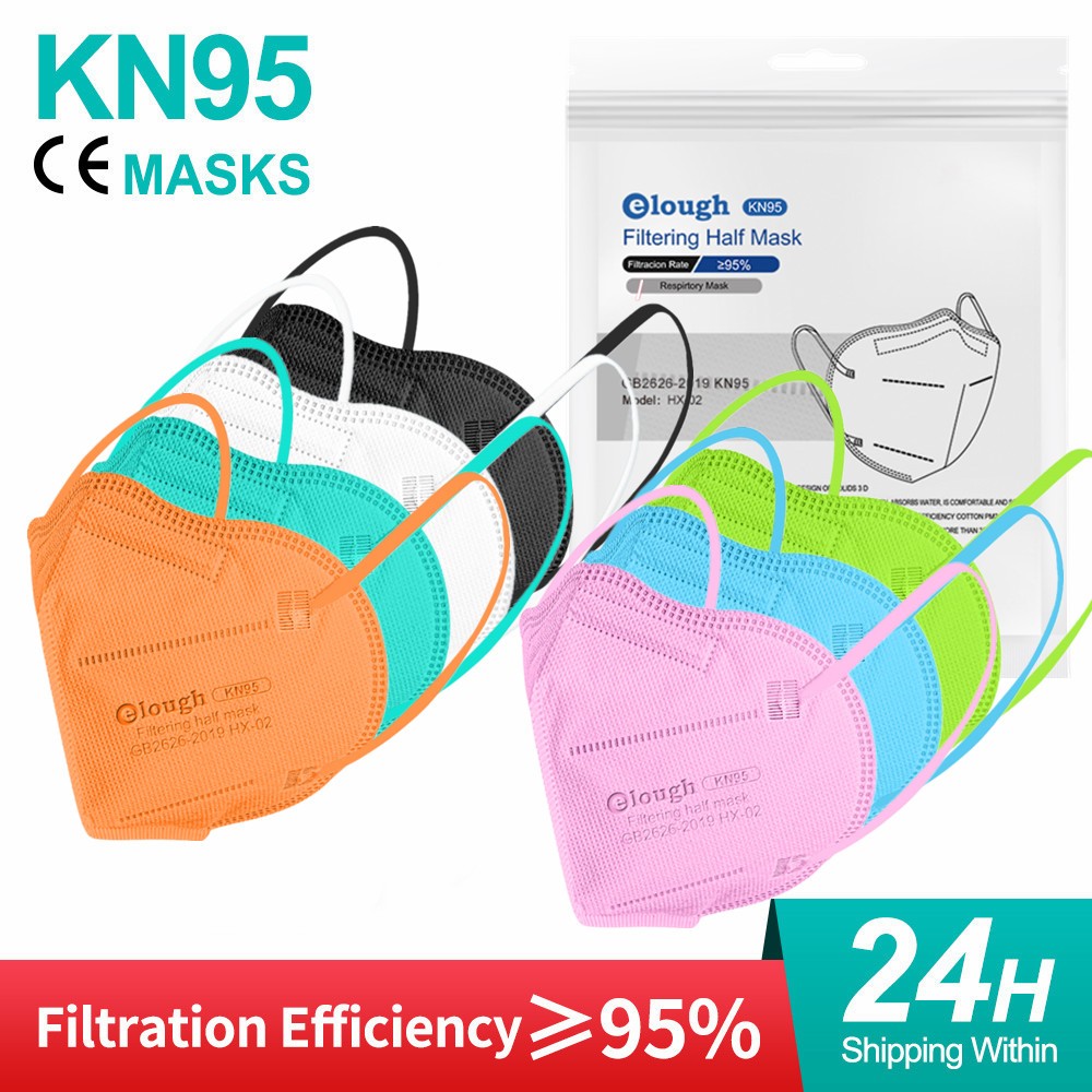 Elough ffp2 mascarillas adulto fpp2 homolucada disposable face mask kn95 mascara ffp2masque certified KN95 reusable mask