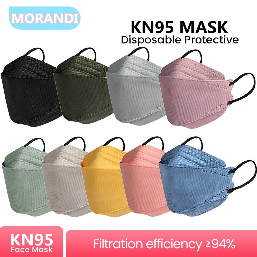 الأمن الكورية KN95 أقنعة Morandi 4 طبقات قناع وجه واقي Mascherine FFP2 Mascarillas FPP2 أقنعة Masque Noir ffp2fan CE