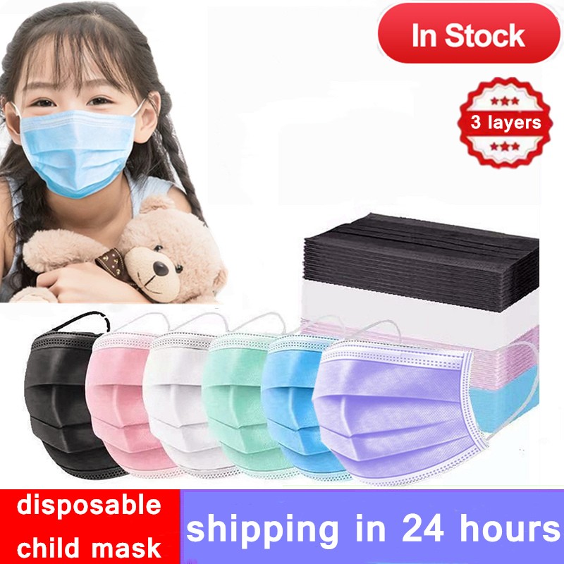 Disposable Kids Mask 3 Layers Colorful Foil Mascarilla Infantil Non Woven Mascarillas quiurgicas Gay Niños