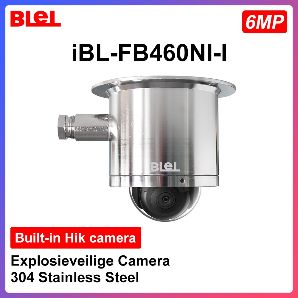 HIKVISION Explosion-Proof Camera 6MP HD Camera Built-in 304 Stainless Steel Support PoE Hik-Connect app IR30M