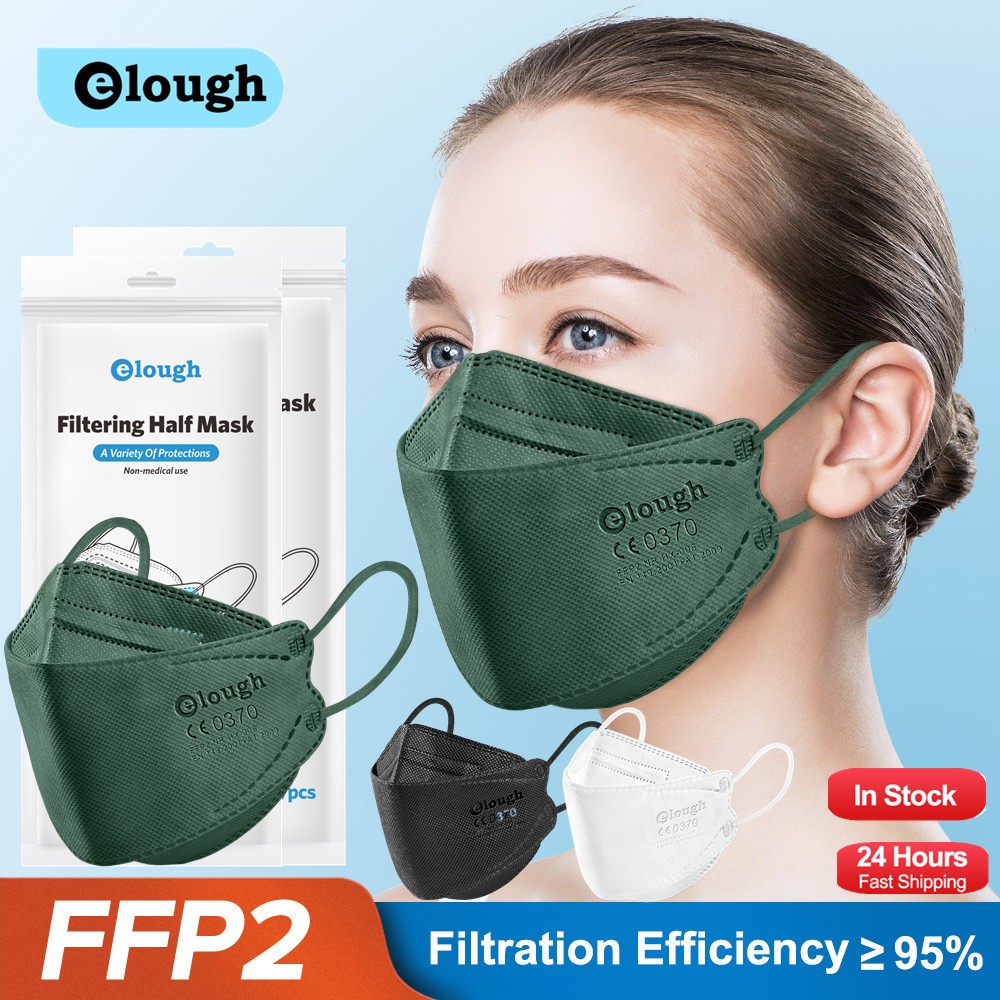 Elough صحية masque noir máscara pff2 قابلة لإعادة الاستخدام ffp2 kn95 المعتمدة fpp2 قناع قناع الوجه الاسود fpp2 mascarilla ffp2masken