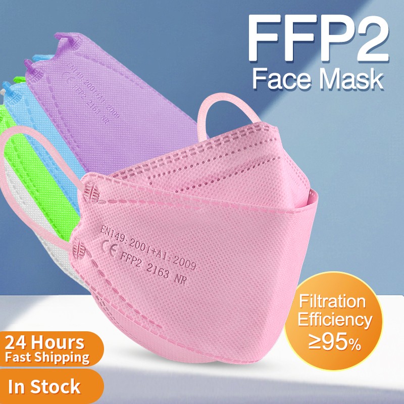 10-100pcs CE FFP2 Mascarillas Mask 4 Layers Protective Filter Health Care Mouth Masks ffp2fan 95% KN95 Respirator Mask