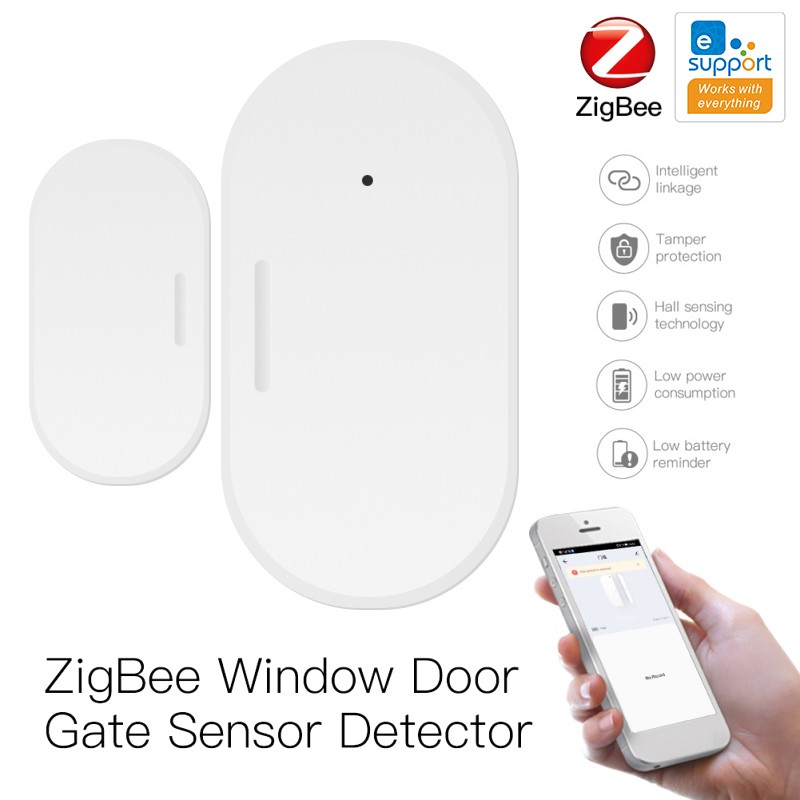 Ewelink Smart Home Zigbee Door Sensor Window Open Detector Home Security Alarm Home Security Alarm