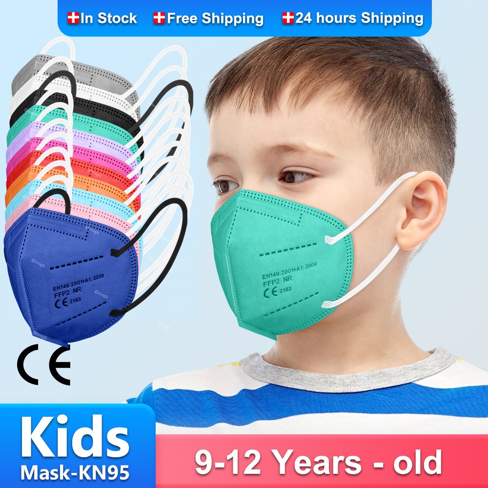 9-12 old CE ffp2 قناع للأطفال mascarillas fpp2 niños 5 طبقات أطفال KN95 أقنعة بنين بنات قناع الوجه ffp2fan Masque Enfant