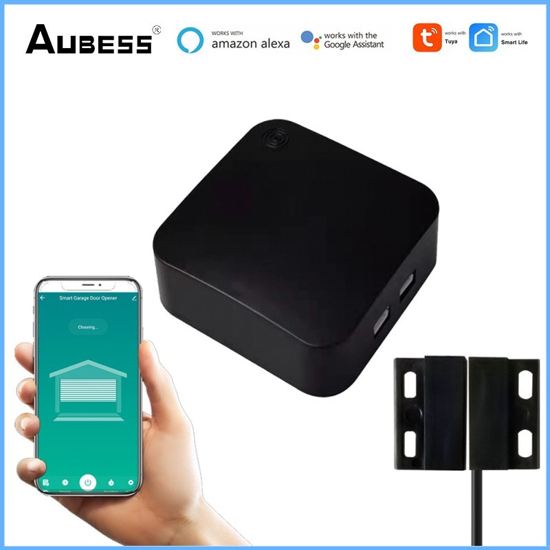 WiFi Smart Garage Door Smart Life Tuya APP Remote Control Open Close Monitor With Alexa Echo Google Home No Hub Required