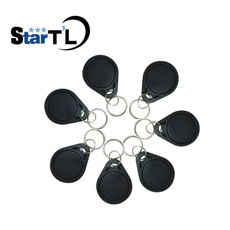 EM4100 125KHZ RFID Tag, Key Fob Sticker, Proximity Chip, Key Ring, Free Shipping, 10pcs