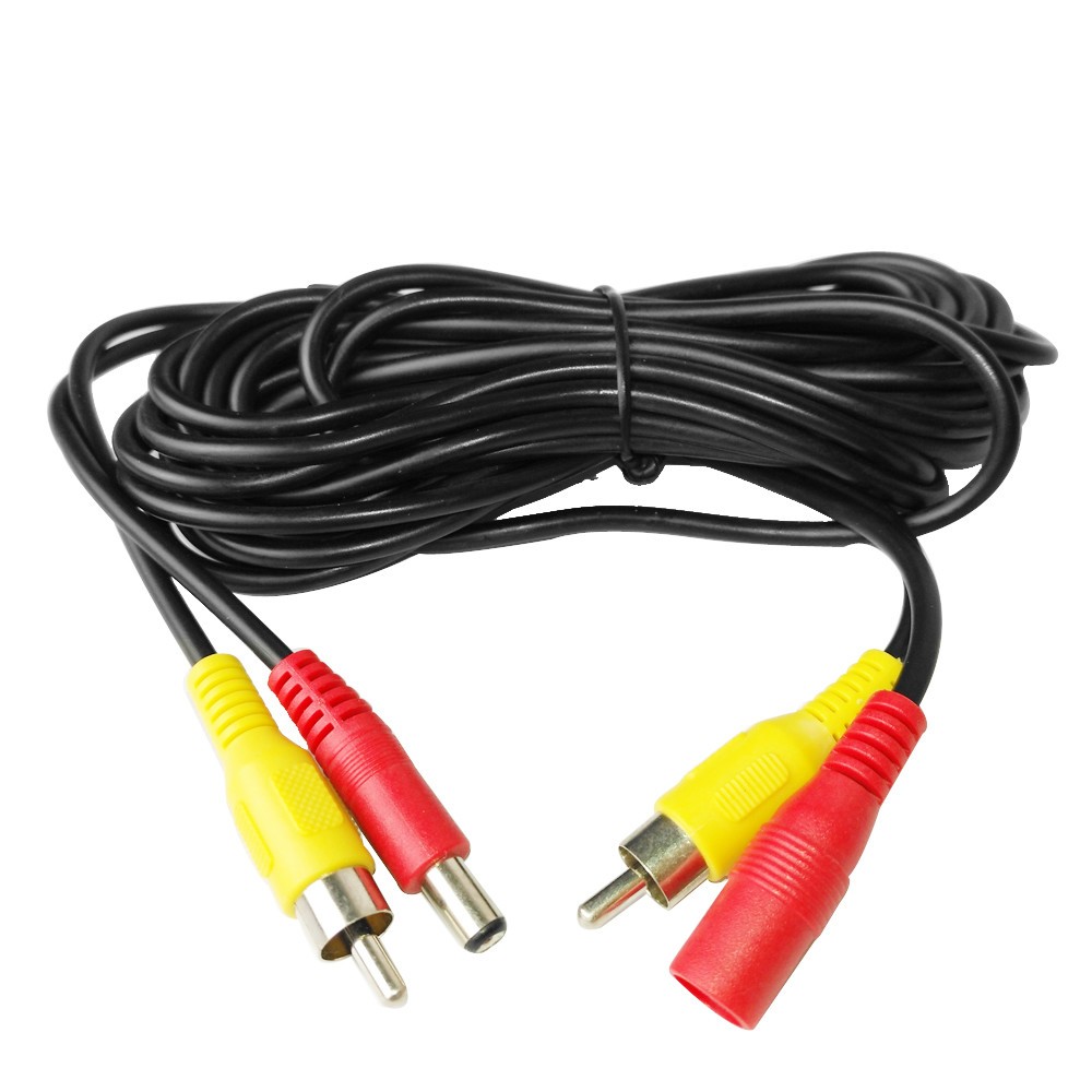 CCTV RCA Video Cable 5M 10M 20M 2IN1 DC In Video/Audio Out Extension Cable For DVR Analog Security Camera System