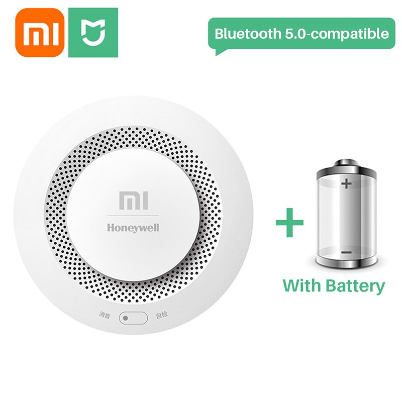 Xiaomi Mijia Honeywell Smart Fire Alarm Smoke Detector Sensor Audible Visual Alarm Notification Remote Work With Mi Home APP