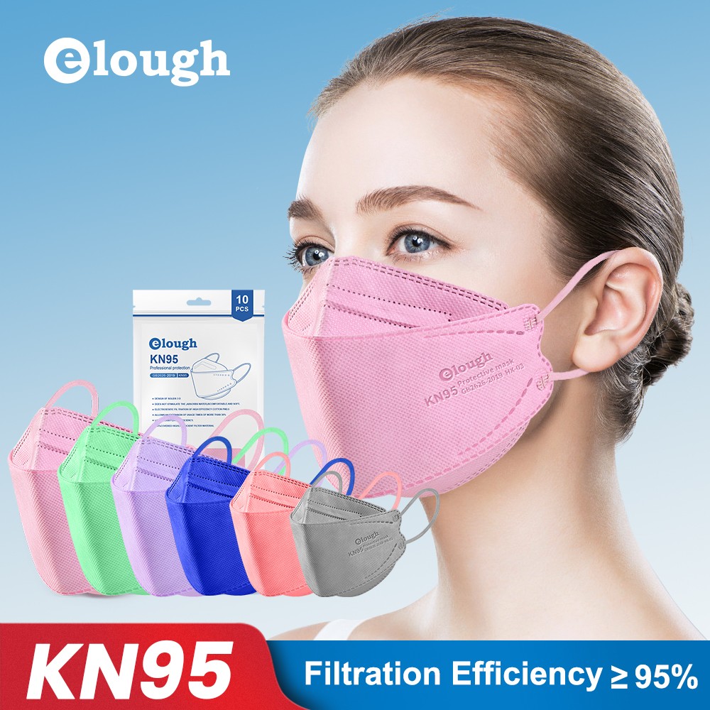 Elough 20-100 قطعة ffp2 mascarillas fpp2 homology adas 4 طبقات قناع الوجه قناع الجهاز التنفسي kn95 mascarillas شهادة maske