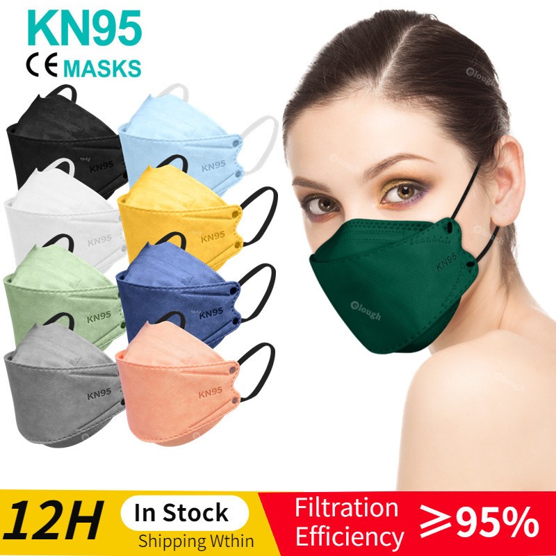 أقنعة ffp2 kn95 mascarillas fpp2 قناع السمك fpp2 وافق صحية التنفس الفم ffp2fan kn 95 قناع وجه واقي