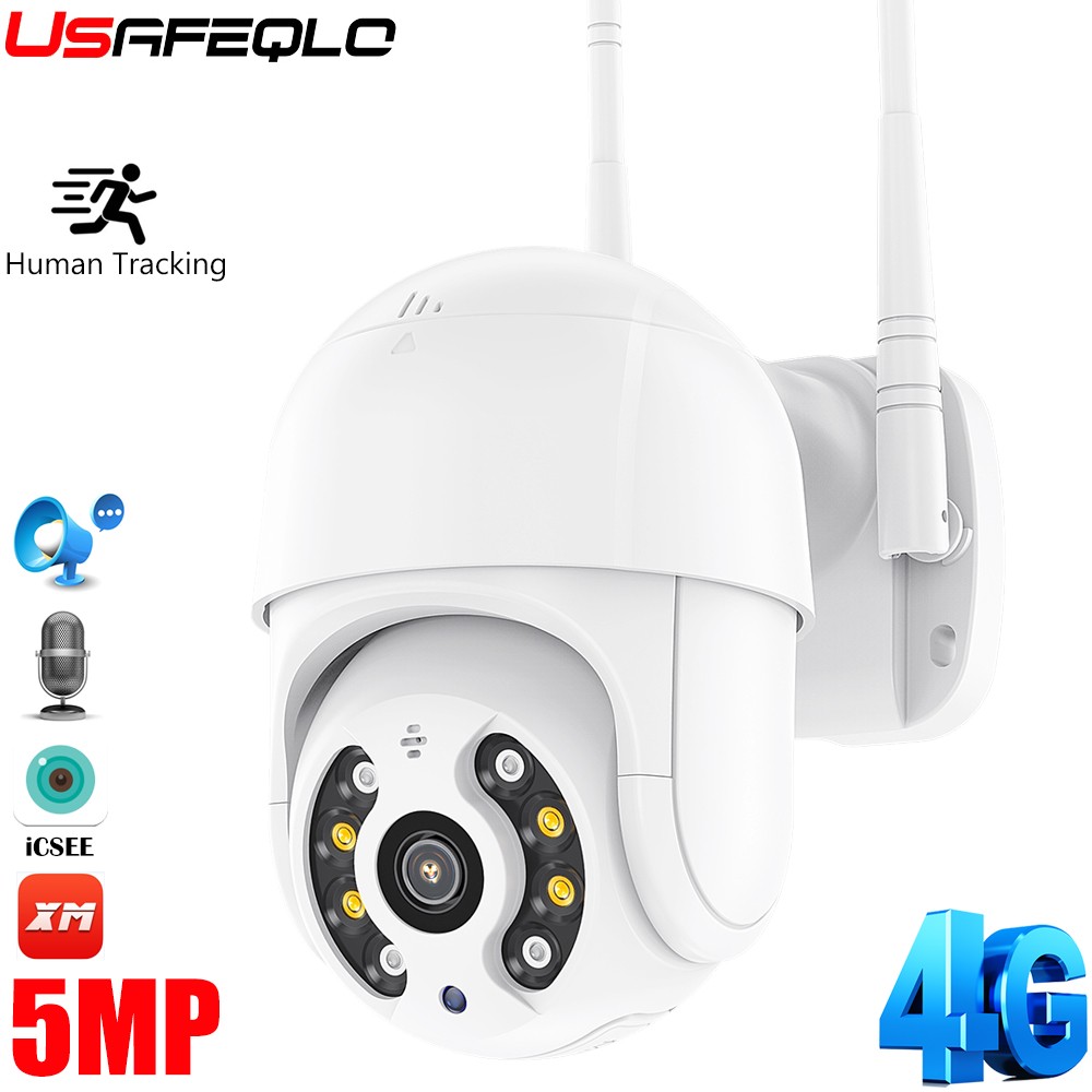 4G SIM Card IP Camera PTZ 1080P 3MP 5MP HD Wireless WiFi Security Outdoor Dome Camera CCTV P2P Onvif Two Way Audio iCsee