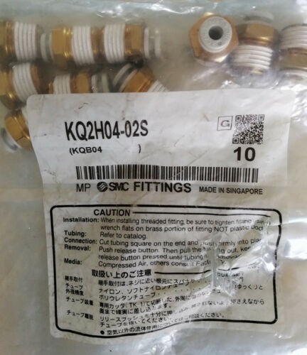 1bag/10pcs New SMC KQ2H04-02S Fittings