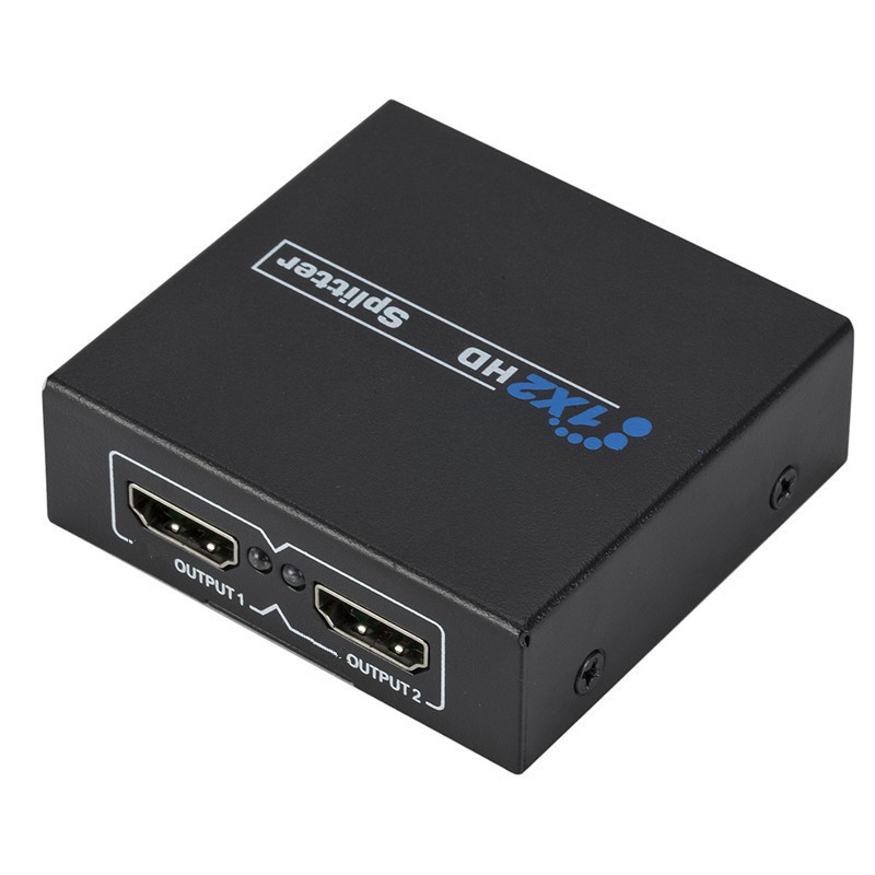 HDMI-compatible splitter Full HD 1080p video HDMI-compatible Switch Switcher 1X2 Split 1 in 2 out for HDTV DVD