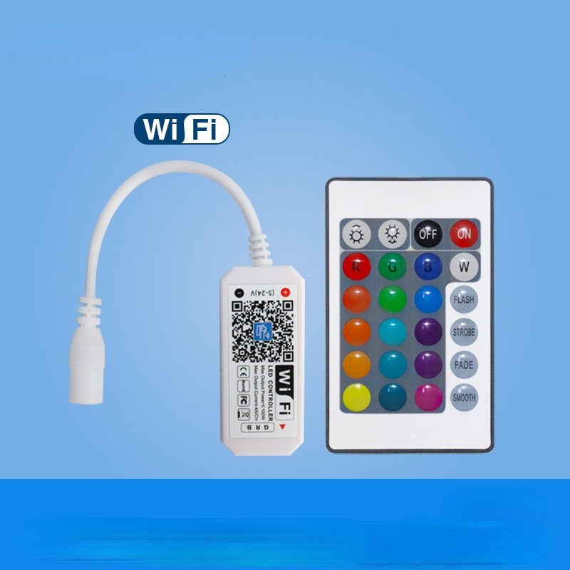 DC5V-24V RF Wireless WiFi RGB Controller Voice Control for RGB LED Strip Light APP Remote Control Magic Home Strip Lights