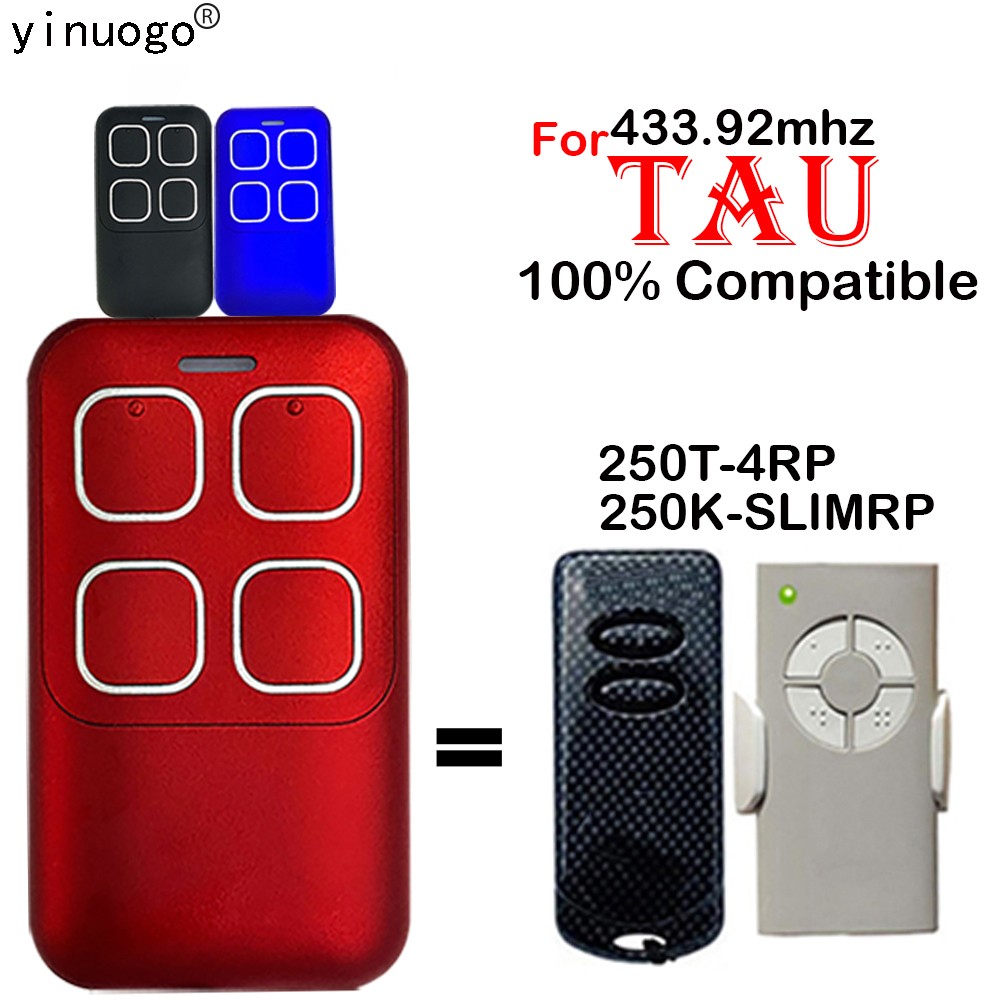 TAU 250T-4RP جهاز التحكم عن بعد الارسال باب المرآب التحكم TAU 250K-SLIMRP بوابة التحكم عن بعد 433.92mhz الثابتة والمتداول رمز