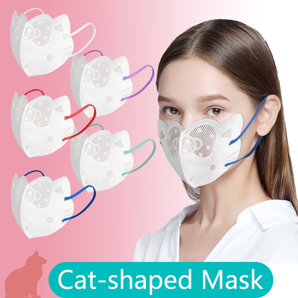 Cat Mask Disposable Masks Cute Cartoon Mask Respiratory Filter Masquerade Masks Women 3D Mask