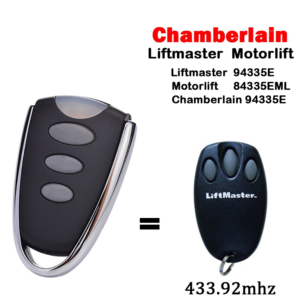 Chamberlain Motorlift Liftmaster Remote Control 94335E 84335E Garage Door Opener 1A5639-7 Garage Remote 433.92MHz New