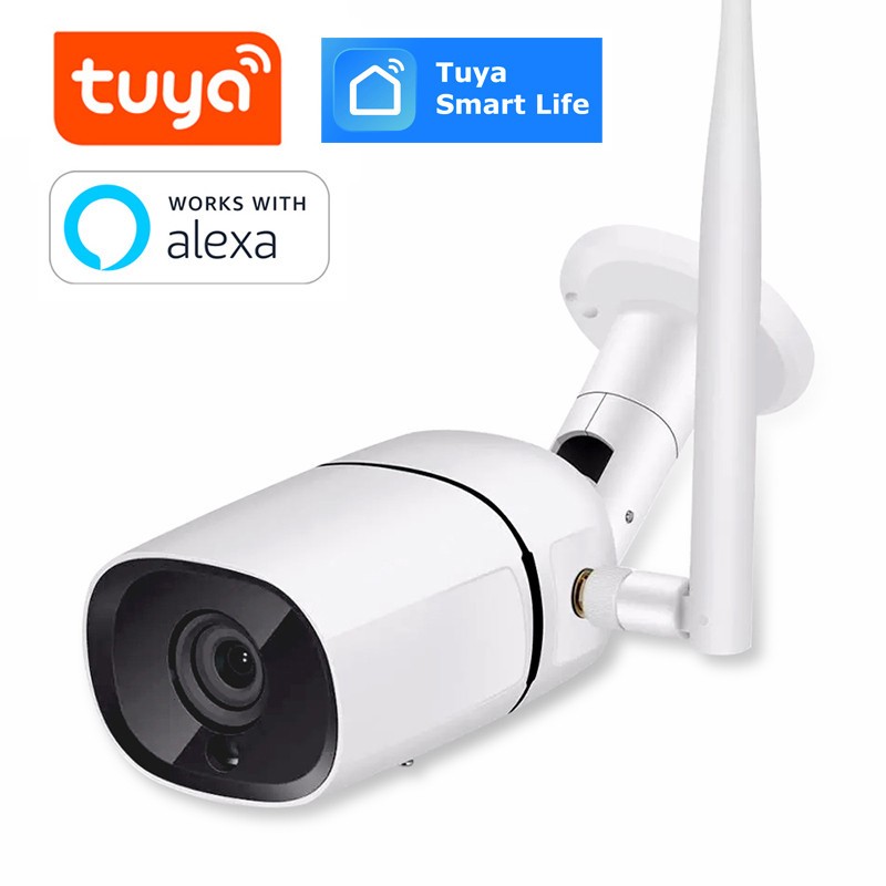 QZT Tuya IP Camera POE Outdoor Waterproof Bullet Video Surveillance Camera Night Vision Home Security CCTV IP Camera WiFi 1080P