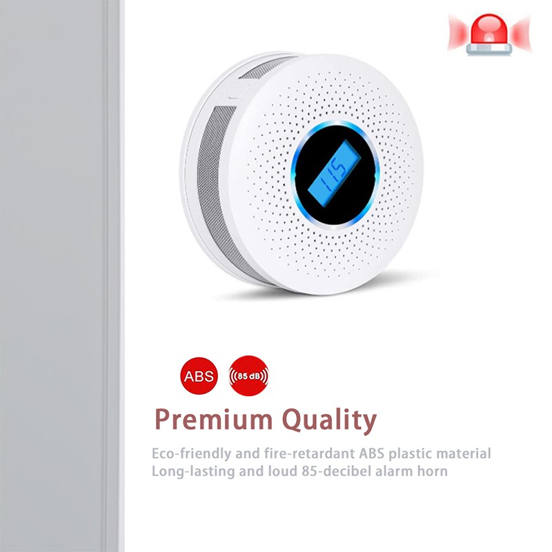 Home Security Protection Personal Alarm Carbon Monoxide Alarm Electrochemical Infrared Photoelectric Smoke Detector