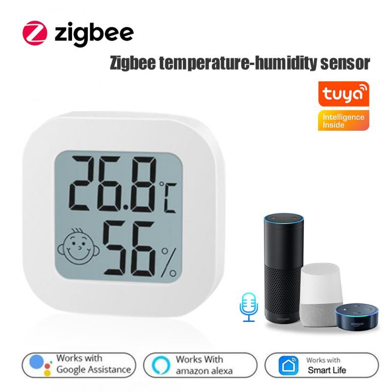 ZigBee Temperature Humidity Sensor Protable Electronic Thermometer Multifunction Monitor Smart Home Remote Control Sensor Hot