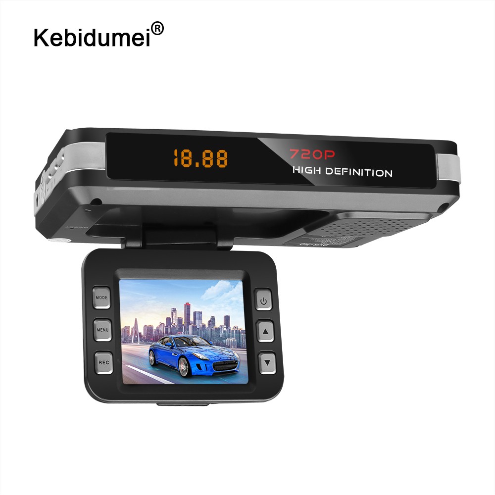 9V~24V DVR Video Recorder 2 in 1 Driving Camera Car Radar Detector Stream Detection 12 Languages ​​Car Dashboard Detector