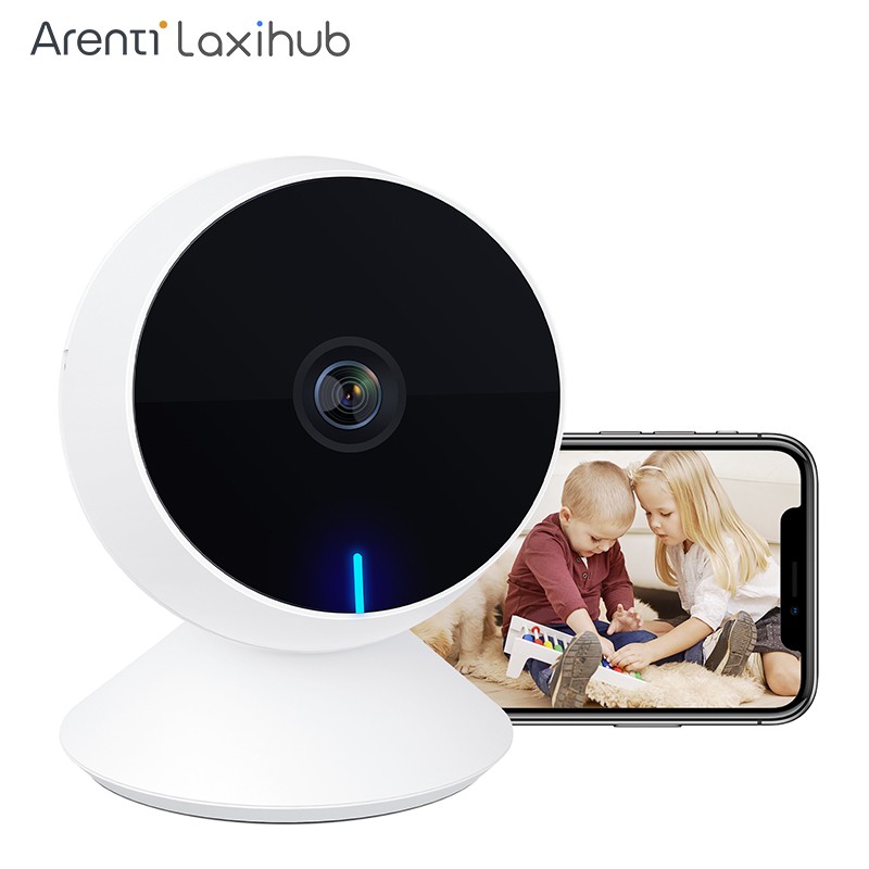 Arente Mini Security Camera 1080P Night Vision Crying Monitor Indoor Security Webcam With 2.4G WiFi