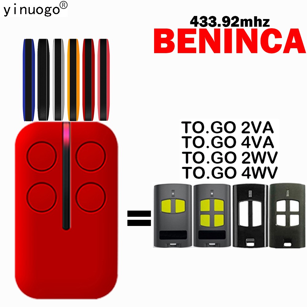 جديد BENINCA للذهاب 2VA 4VA 2WV 4WV باب المرآب التحكم عن بعد استبدال BENINCA التحكم عن بعد 433mhz المتداول رمز ورمز ثابت