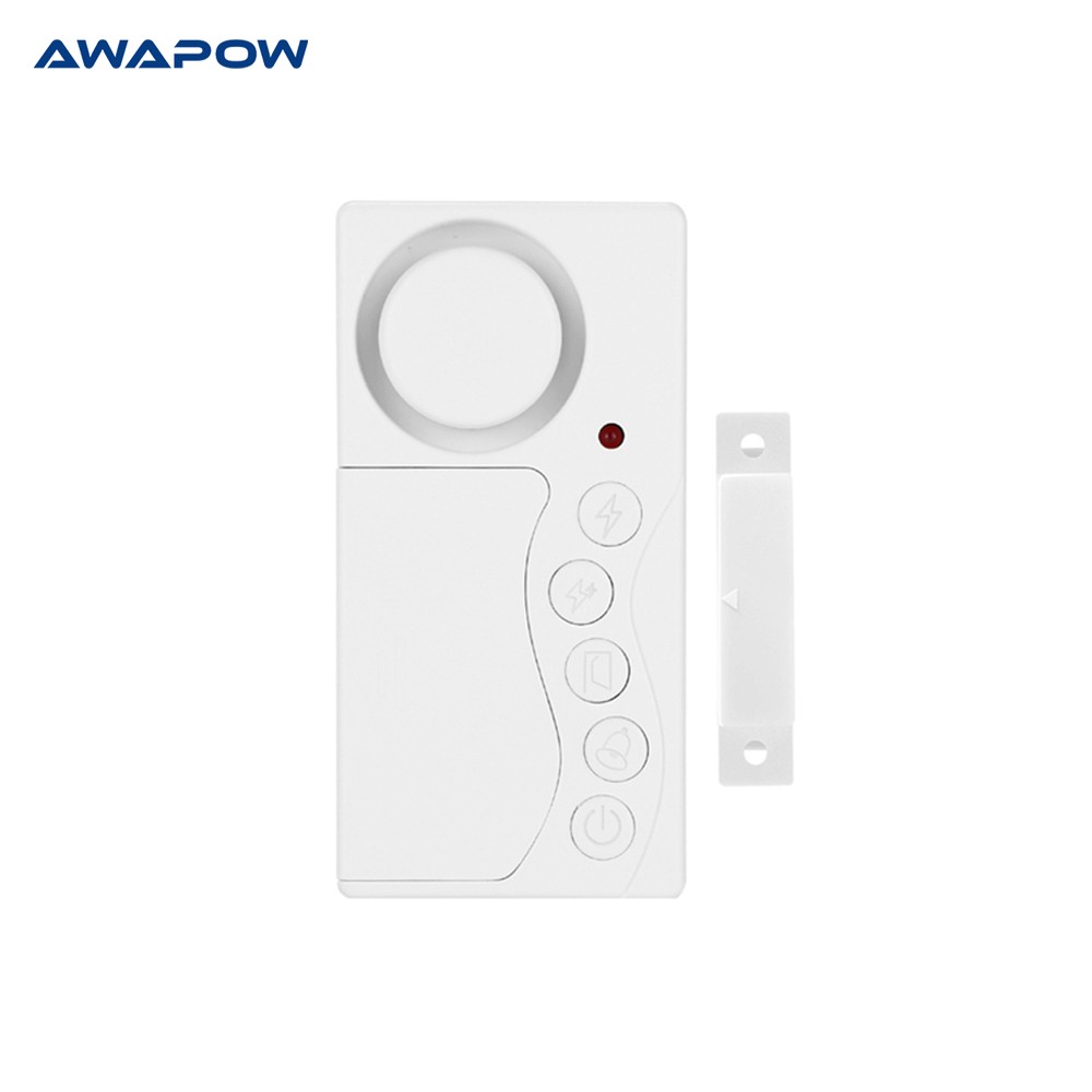 Awapow Refrigerator Wireless Alarm Door and Window Delay Induction Security Alarm Anti-theft System Set Smart Home Magnetic Door