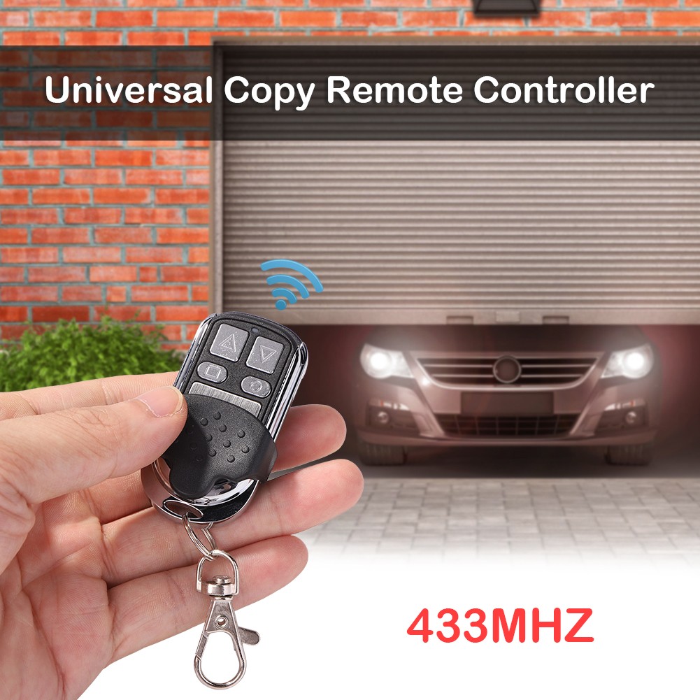 Universal 4 Buttons Garage Door Opener Remote Control 433MHZ Clone Hard Learning Code for Car Gate Garage Door Tools