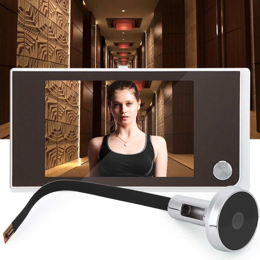 3.5" SN-35A Digital Door Bell LCD 120 Degree Peephole Viewer Photo Visual Monitoring Electronic Cat Eye Camera