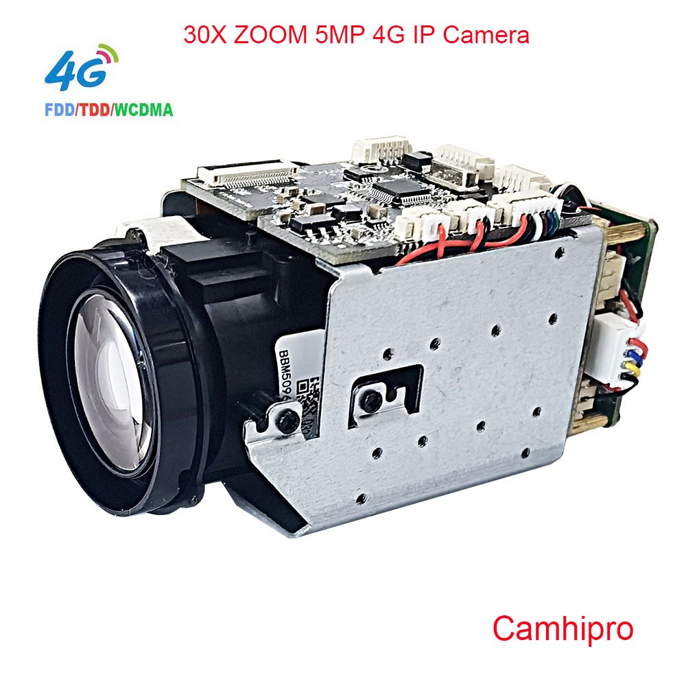 CamHipro 4G Wireless Speaker 5 Megapixel 30x Zoom Human Sony IMX 335 IP Camera DV Recorder Support SD Microphone 4G Chip