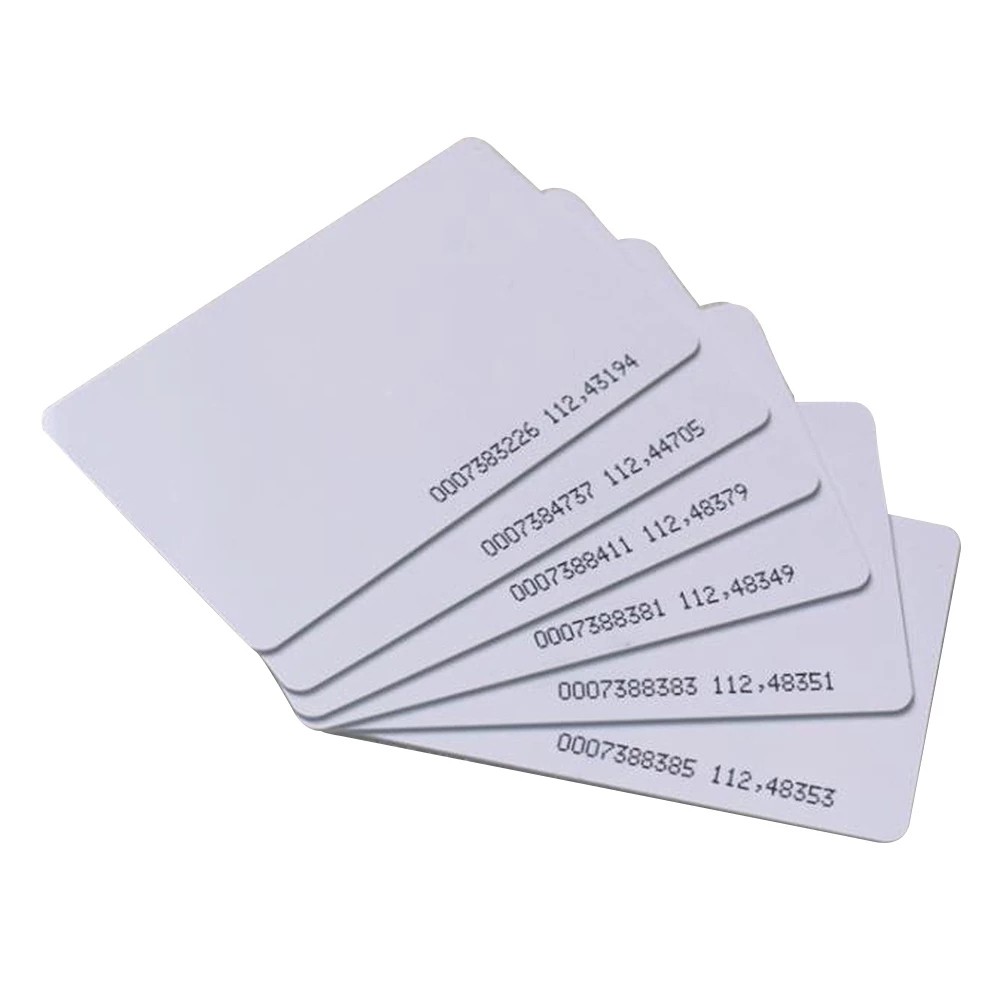 100pcs High Quality ID Read Only RFID 125KHz TK4100/EM4100 Smart White Thin Card In Access Control Free Shipping