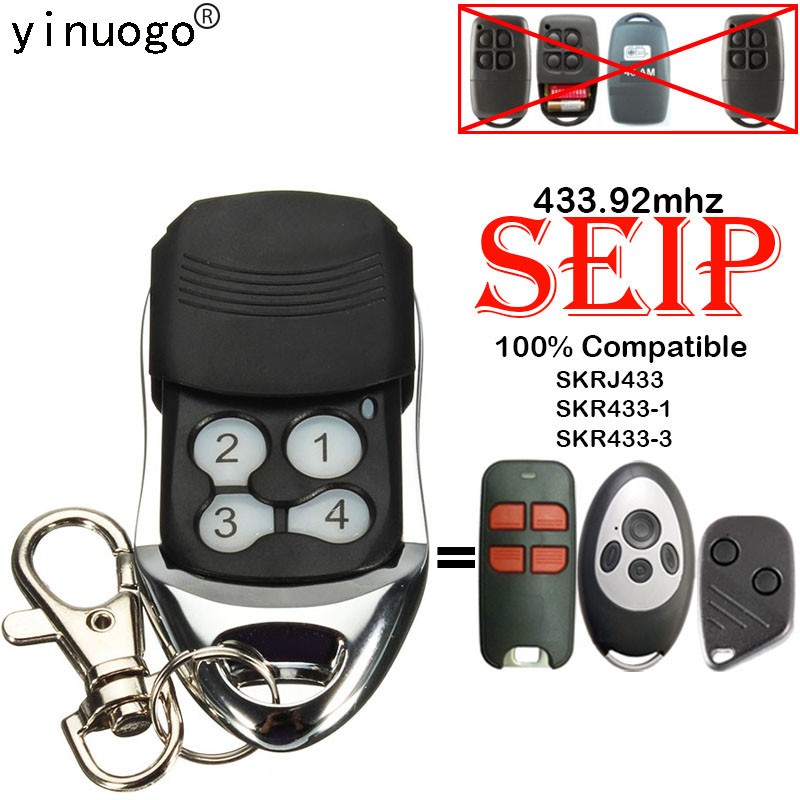 Garage Door Control SEIP SKRJ433 SKR433-1 SKRJ433-3 Remote Control Door Opener Replacement Garage Door Remote Control 433.92mhz