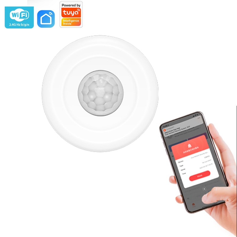 WiFi Smart PIR Motion Sensor 360 Degree All Round Wireless Detection Infrared Detector Home Security Tuya Remote Control Thief