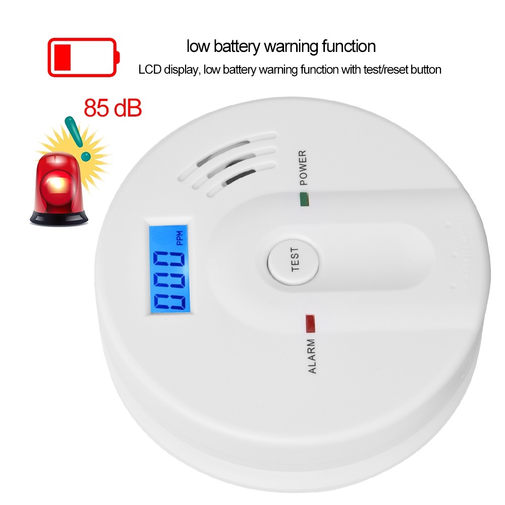 JKD-603 Digital LCD Display Carbon Monoxide Poisoning Gas Sensor Alarm Warning Detector