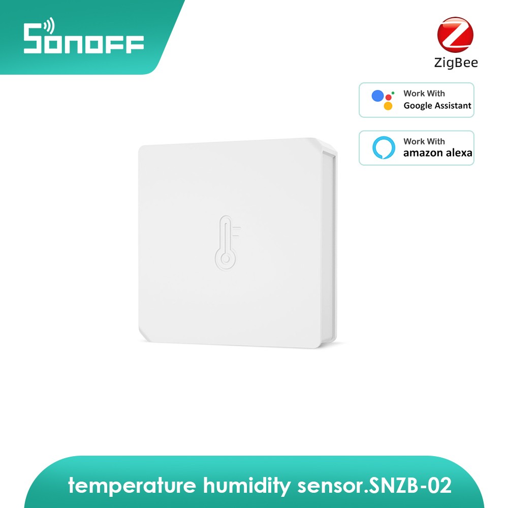 Sonoff الاستشعار SNZB-02 زيجبي درجة الحرارة الرطوبة الاستشعار الذكية أمن الوطن إنذار العمل مع سونوف Zbbridge اليكسا جوجل Ifttt