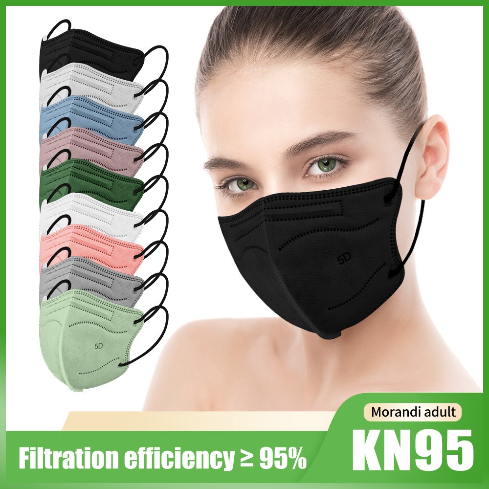 20/50/100pcs 5D FFP2 Masks Morandi Adult KN95 Face Mask CE Approved FPP2 Mascarillas Security Protection ffp2fan