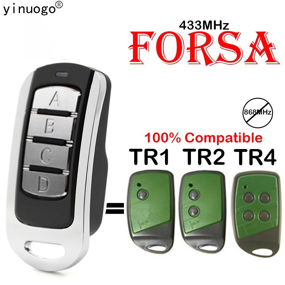 FORSA TR1 TR2 TR4 باب المرآب التحكم عن بعد 433.92 ميجا هرتز استبدال FORSA بوابة بالتحكم عن بعد فتاحة الارسال اللاسلكي