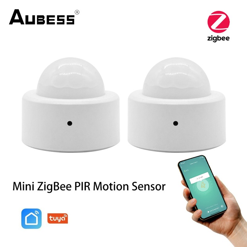 Aubess ZigBee Tuya Infrared Motion Sensor Human Body Wireless Smart Body Motion Detector Home Security PIR Motion Sensor