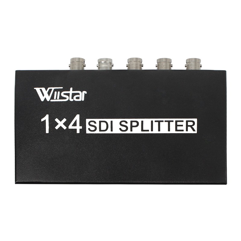 Wiistar SDI الفاصل 1 في 4 خارج SDI موسع محول 1x4 دعم 3G/SD/HD-SDI 1080P للفيديو رصد