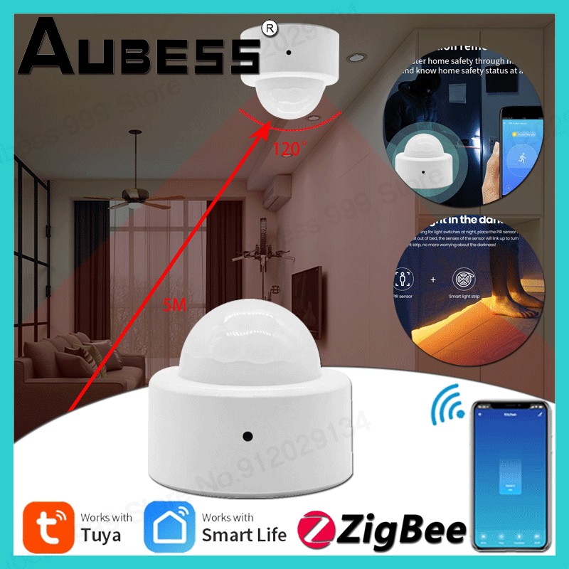 Tuya ZigBee PIR Infrared Motion Sensor Infrared PIR Human Body Detection Automatic Motion Sensor Sensor Switch Security Detector