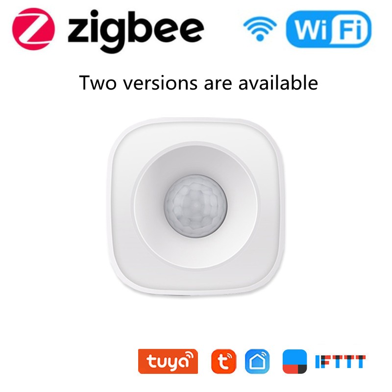 ZigBee WiFi Smart PIR Wireless Motion Sensor Infrared Detector Home Security Alarm Sensor Tuya Smart Life Remote Alexa Control