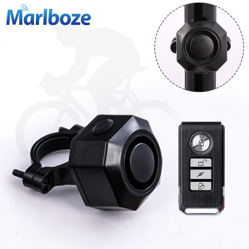 2022 Marlboze Waterproof Bike Motorcycle Electric Bicycle Security Anti Lost Remote Control Vibration Detector USB Charge Alarm