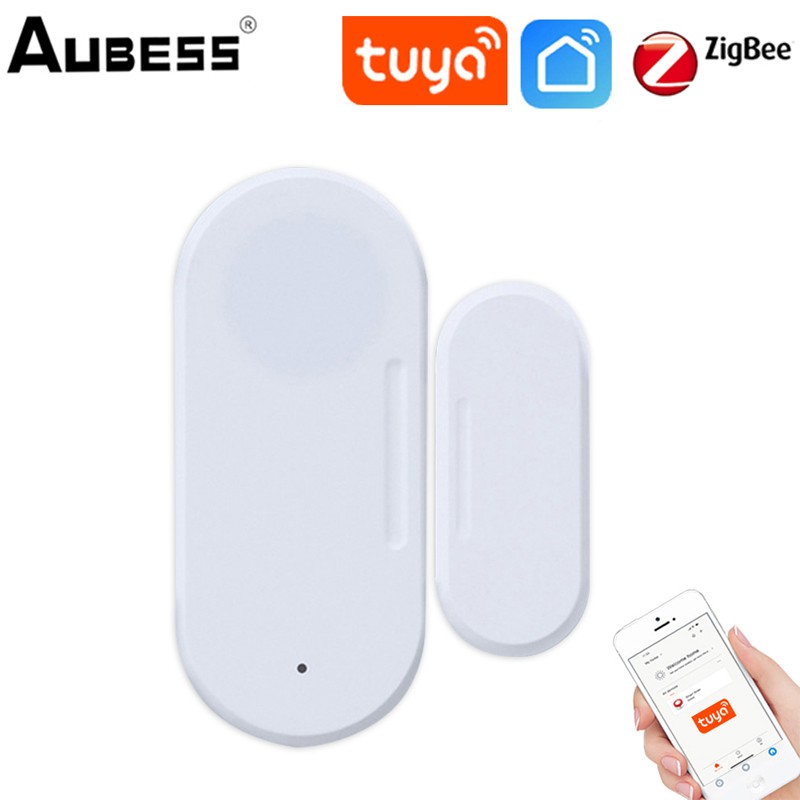 Tuya Smart ZigBee Door Sensor Door Open/Closed Detector Light Sensor Door Window Open Light Reminder Lighting Sensor Alarm