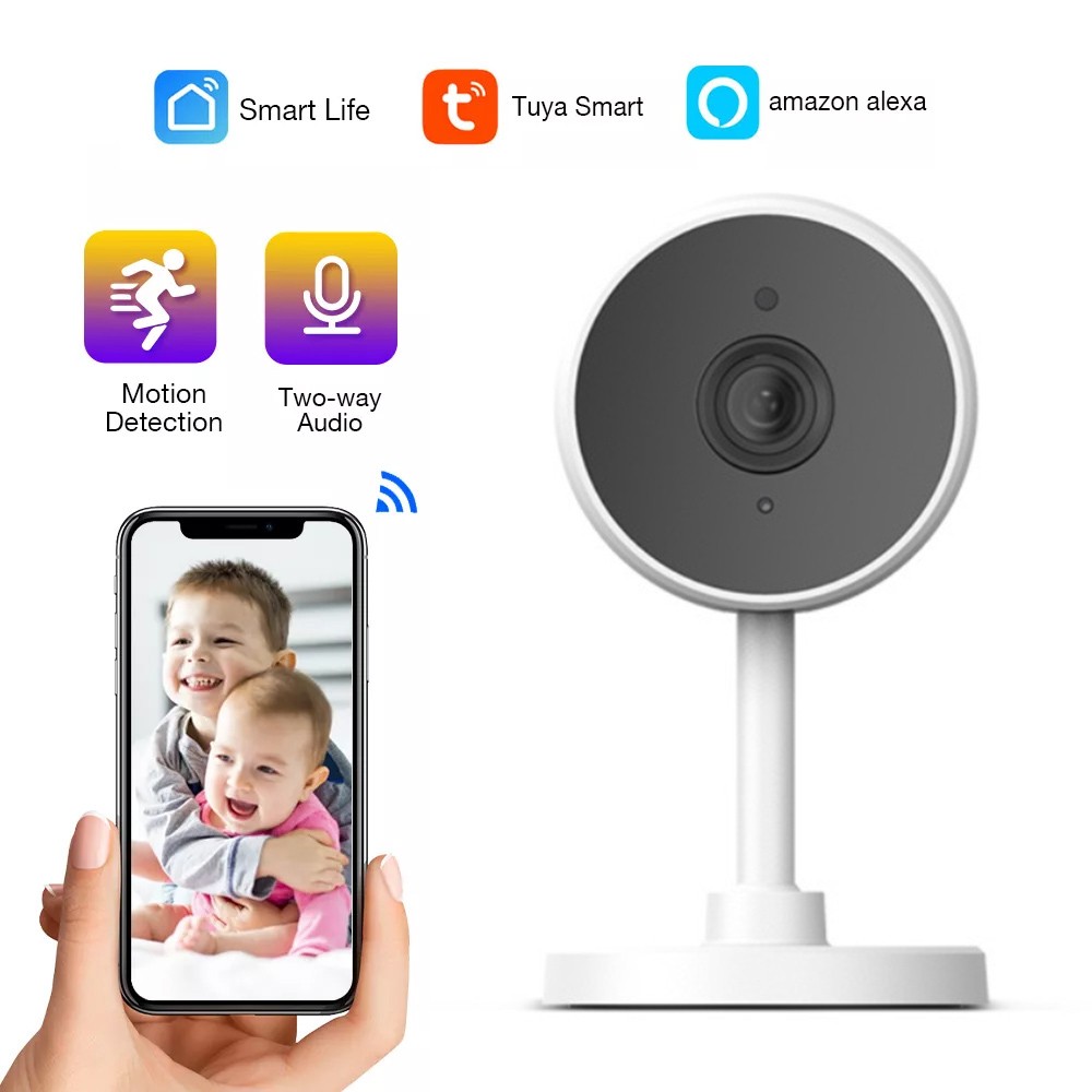 HD 1080P IP Camera Tuya Smartlife App Security Monitor WiFi Baby Monitor Wireless Mini CCTV Indoor Home Camera Smart Alarm