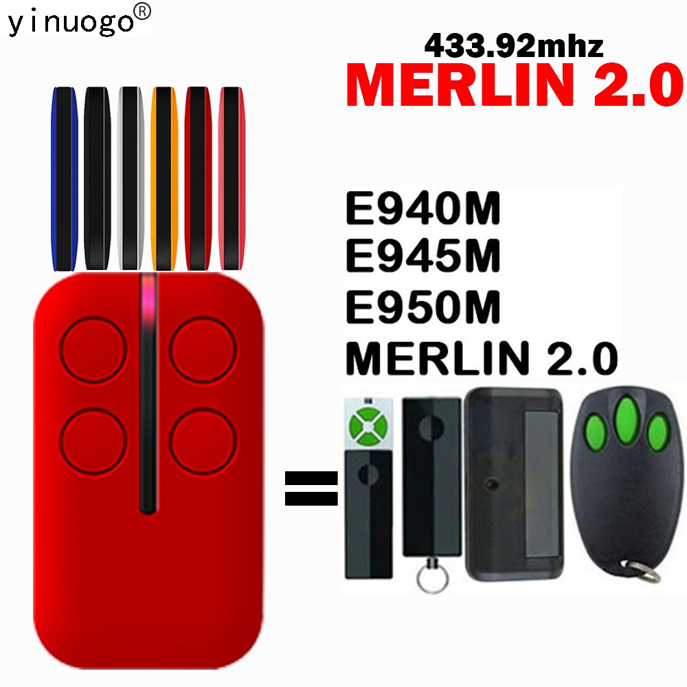 Merlin 2.0 E940M E945M E950M Door Remote Control 433.92mhz Merlin Garage Door Remote Control Wireless Transmitter